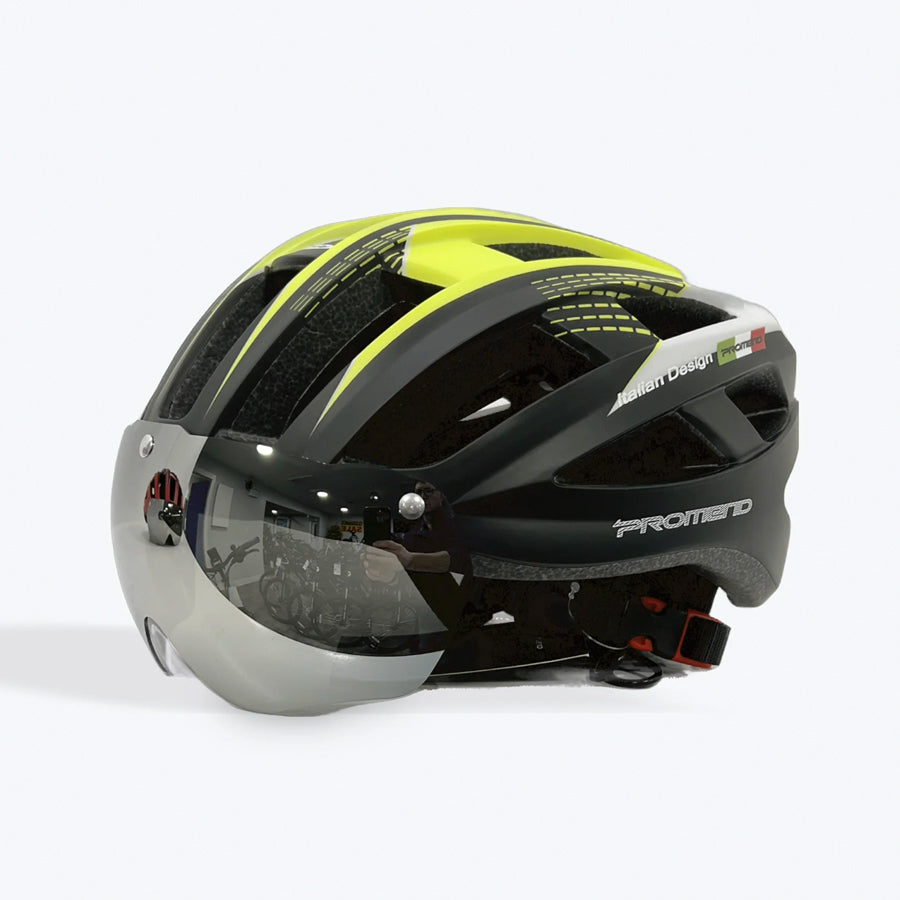 PROMEND BICYCLE HELMET WITH MAGNETIC VISOR