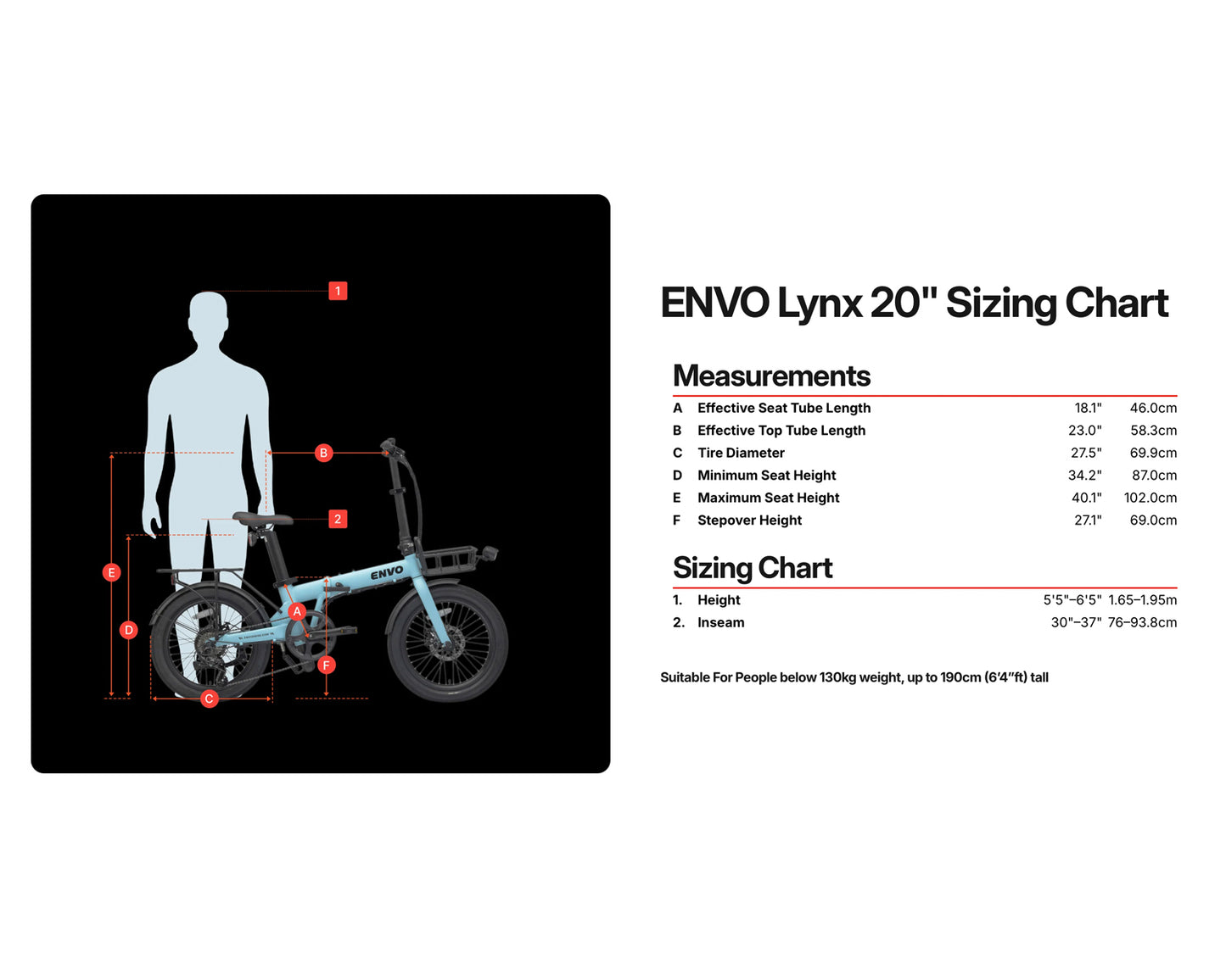 ENVO LYNX 20" THE ERGONOMIC COMMUTER