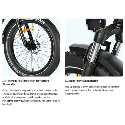 OIIOS QUANTA UL Certified All Terrain Fat Tire EBike