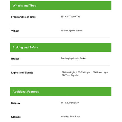 OIIOS QUANTA UL Certified All Terrain Fat Tire EBike