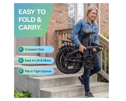 OTO SWORD | 20" FOLDING FAT TIRE ELECTRIC BIKE