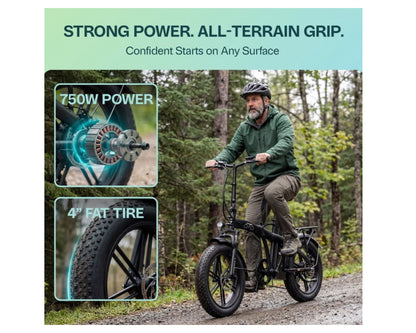 OTO SWORD | 20" FOLDING FAT TIRE ELECTRIC BIKE