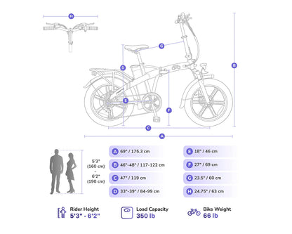 OTO SWORD | 20" FOLDING FAT TIRE ELECTRIC BIKE