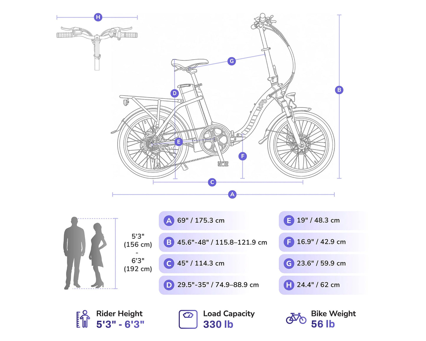 OTO VICTOR FOLDING STEP-THRU E-BIKE