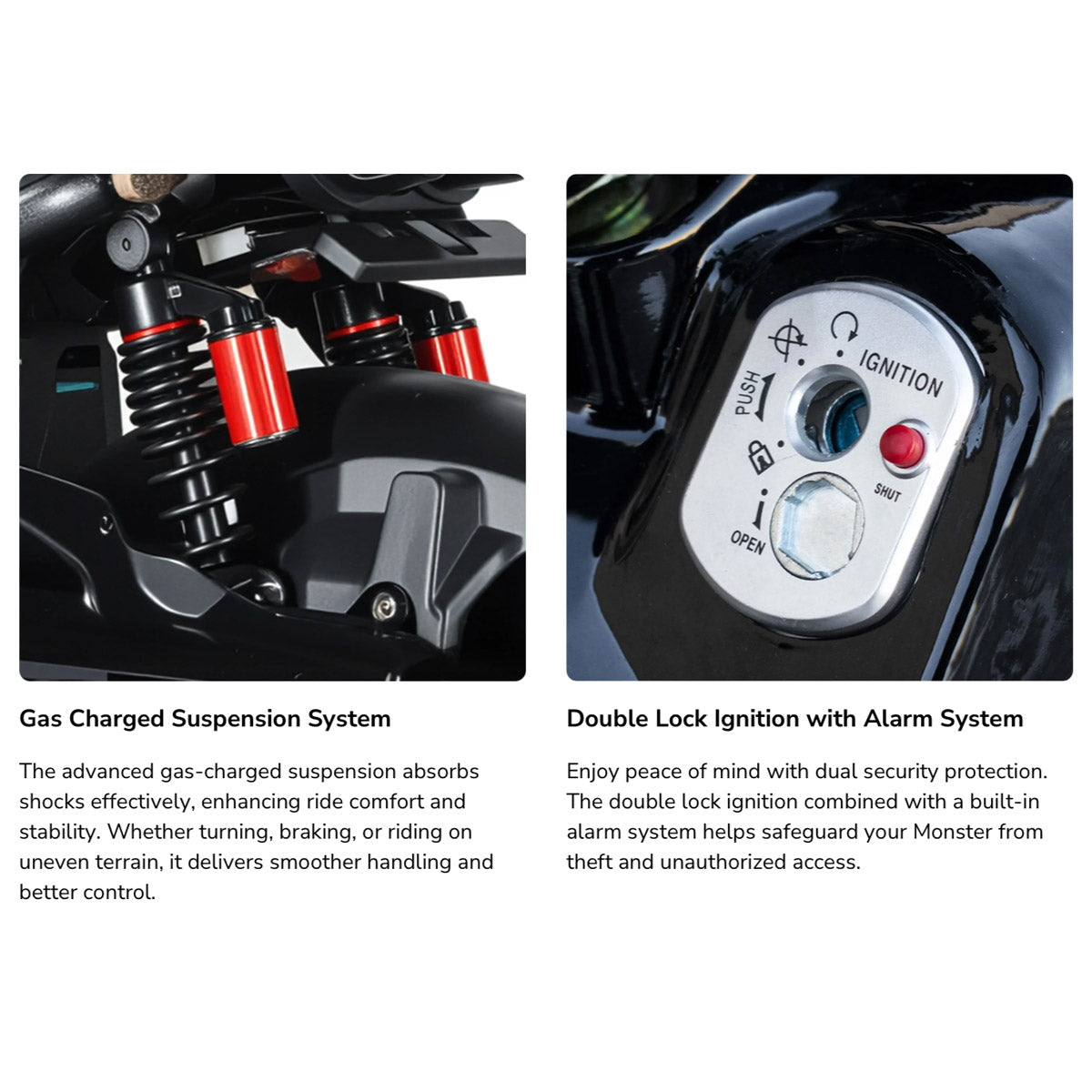 MONSTER S - 72V Rugged Off-Road Style Moped Ebike