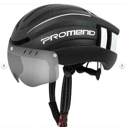 PROMEND BICYCLE HELMET WITH MAGNETIC VISOR