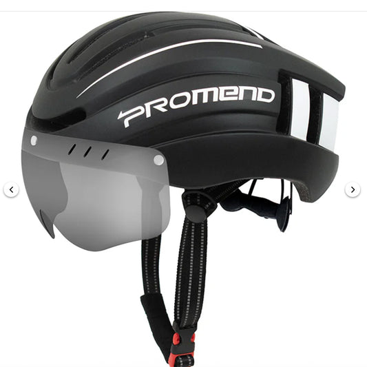 PROMEND BICYCLE HELMET WITH MAGNETIC VISOR
